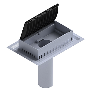 Gura de scurgere STEELMAX DRIVE DN200-DN300, dotate cu gratar din fonta ductila clasa D400-E600 