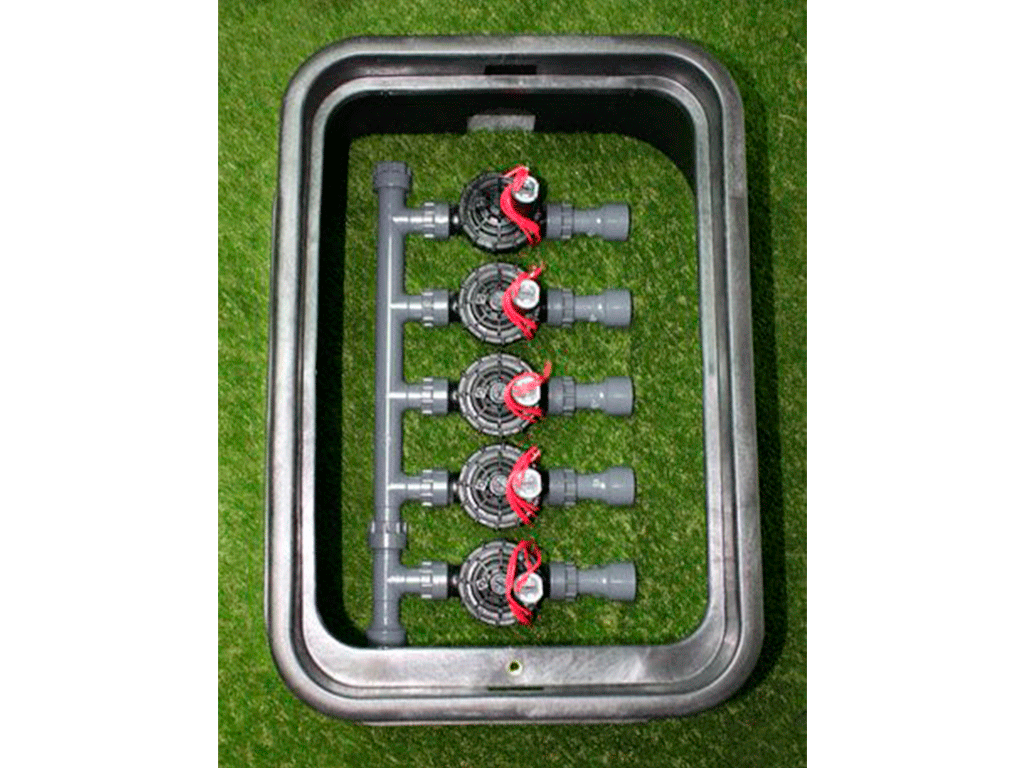 Короб ПП прямоугольная для VALVE MINI JUMBO 460х380мм, база 600х520мм, Н=300мм черная+зеленая крышка