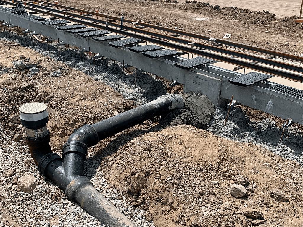 Пескоуловитель водоотводный фибробетонный серия PRO DN150 H500 с решеткой чугунной D400 (500x210x500мм)