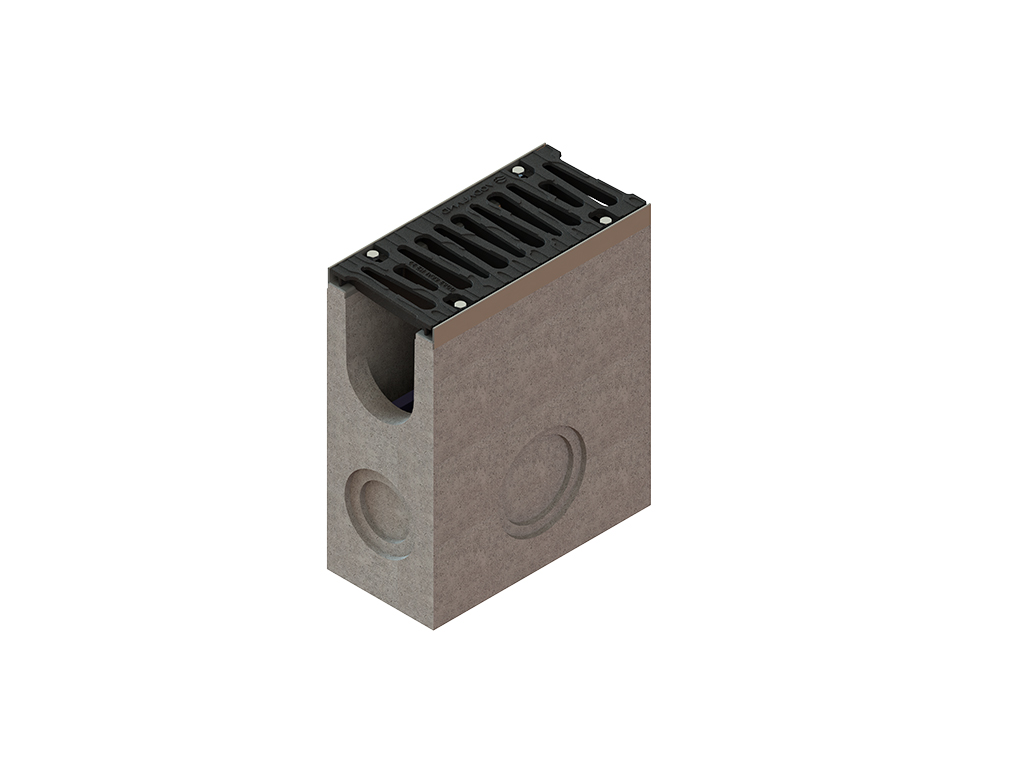 Cămin colector din fibrobeton MEGA DN160 H600 cu grătar fontă Е600 (500x245x600)