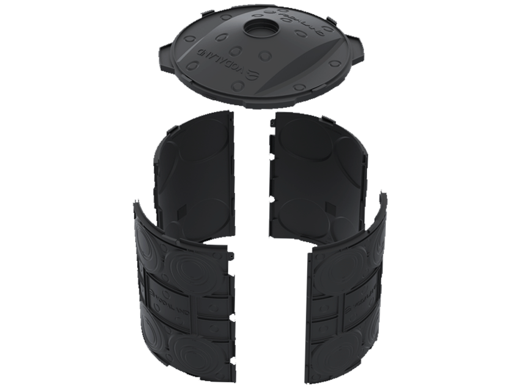 Дренажный, инфильтрационный колодец Dry Well D620 мм H710 мм пластиковый с крышкой и геоматериалом