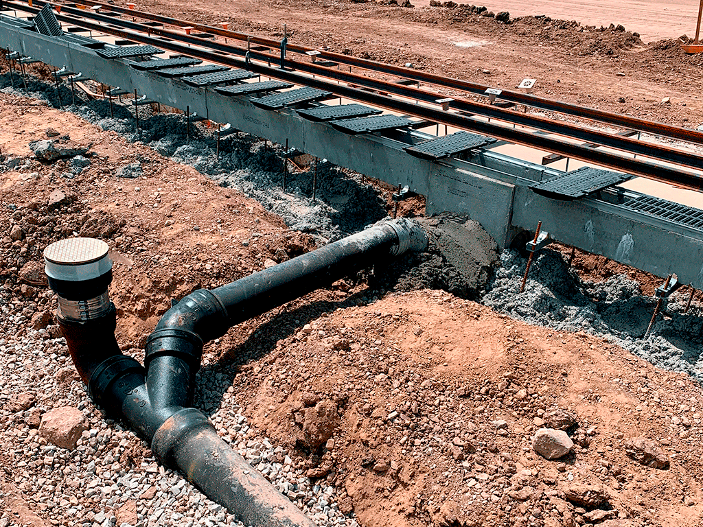 Пескоуловитель из фибробетона MEGA DN200 H600-H1774, трех-секционный с решеткой чугунной Е600 (500x285x600-1774)