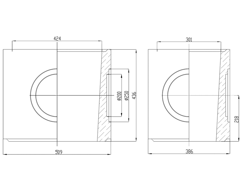 Дождеприемник фибробетонный MEGA DN300 средняя часть