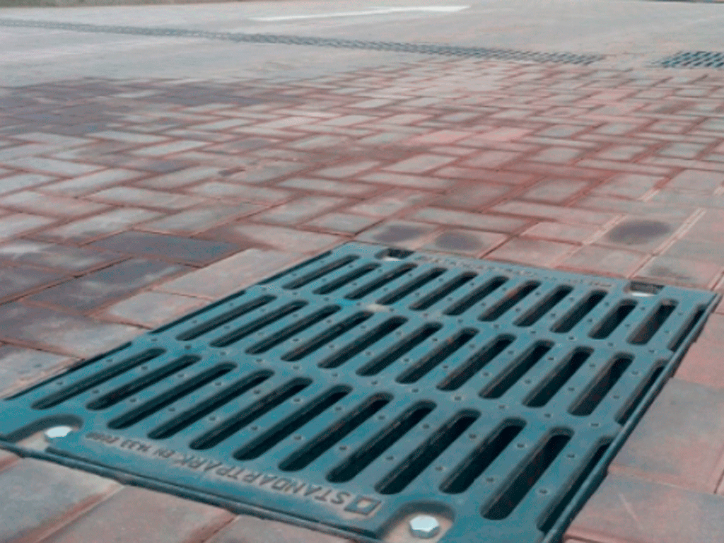 Дождеприемник фибробетонный MEGA DN400, трёхсекционный, с решеткой чугунной класс нагрузки E600