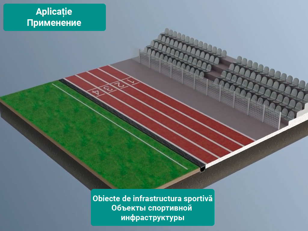 Лоток водоотводный Base DN100 H95 с решеткой полиамидной усиленной стекловолокном (PA-GF), класс A15 (1000x156x95)