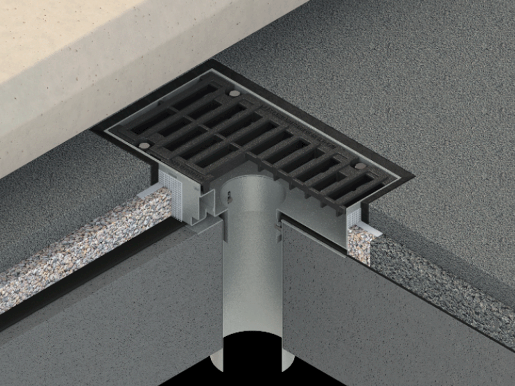 Трап водоотводный STEELMAX DRIVE стандартный DN200-DN300 с чугунной решеткой класс D400-E600 