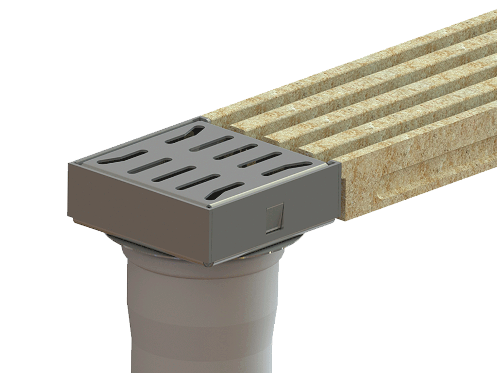 Поворотный модуль 150х150 из оцинкованной стали