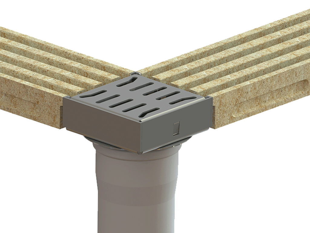 Поворотный модуль 150х150 из оцинкованной стали