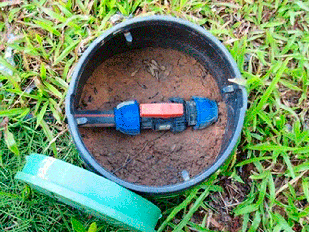 Короб ПП круглая для VALVE MINI TERRA D160 черная+зеленая крышка, D=235мм; H=235мм