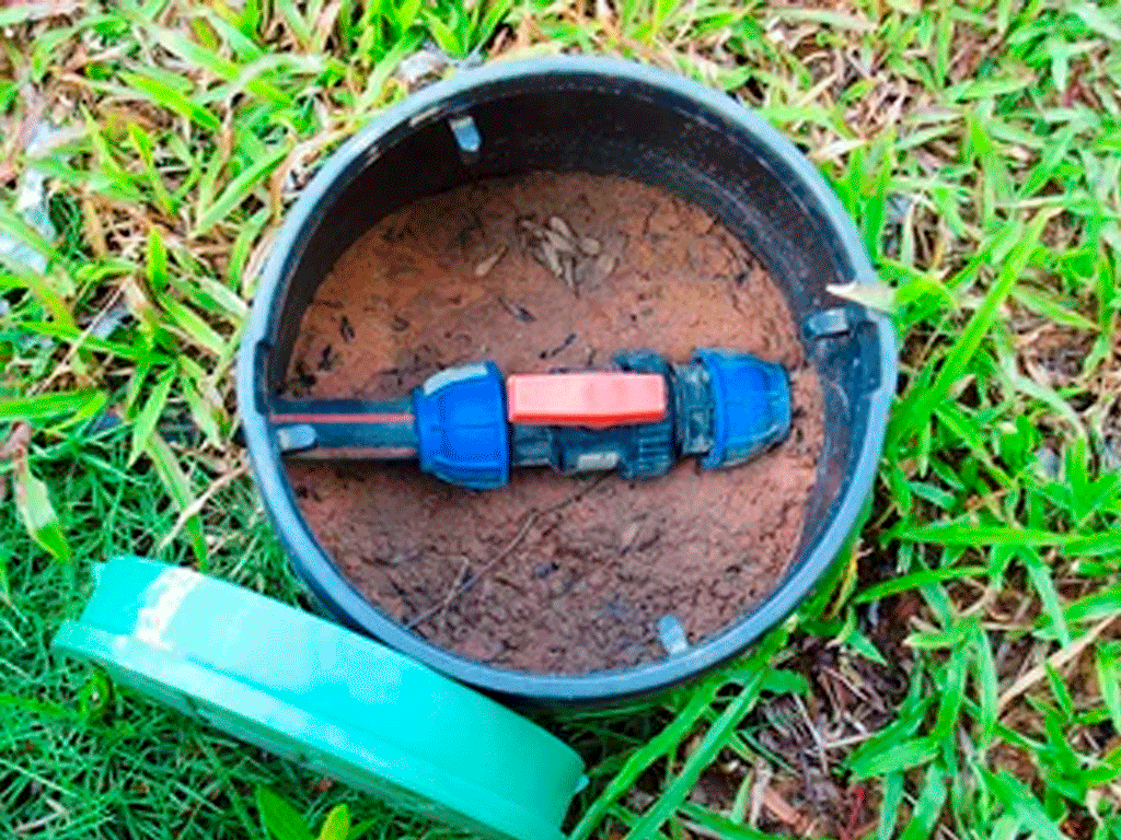 Короб ПП круглая для VALVE MINI TERRA D240 черная+зеленая крышка, D=310мм; H=240мм