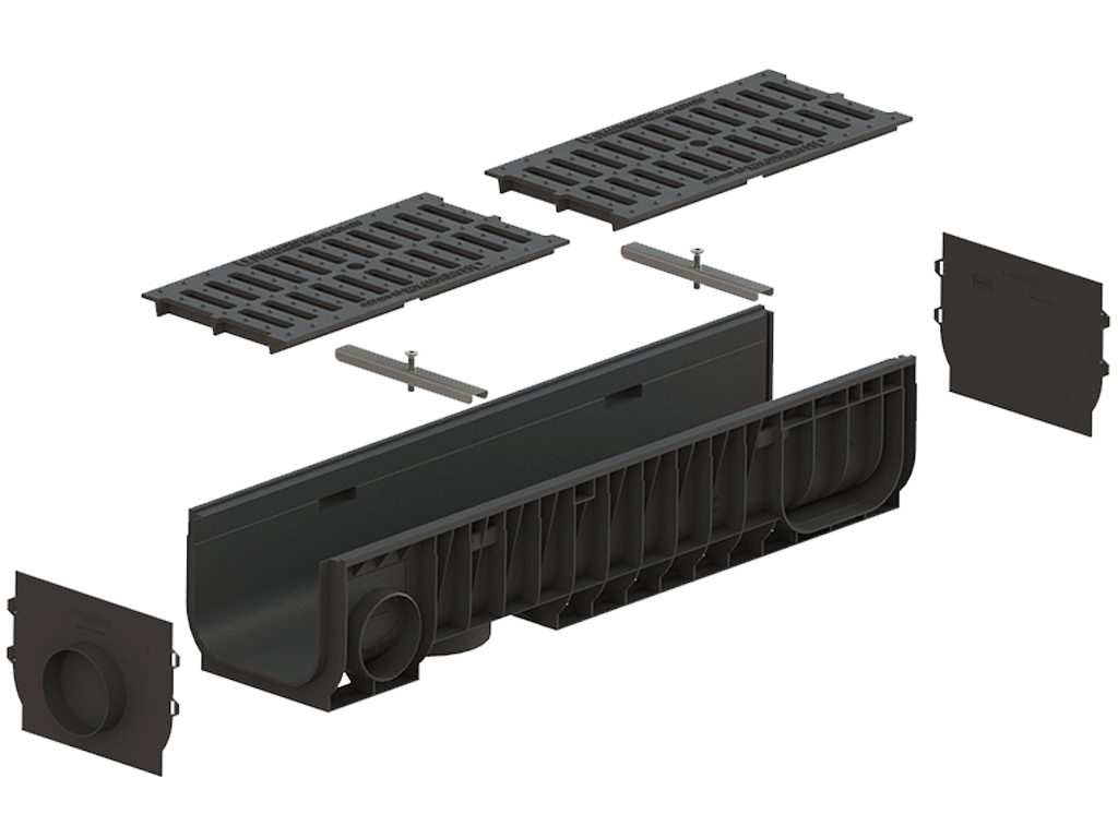 Решетка водоприемная чугунная Basic DN200 C250 (500x236x27)