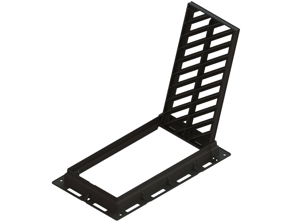 Grătar fontă cu ramă Europe clasa de sarcini D400 (1020x561x100 mm)