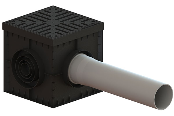 Решетка ливневая чугунная СНЕЖИНКА для дождеприемника 300х300 В125 (280x280x24) 