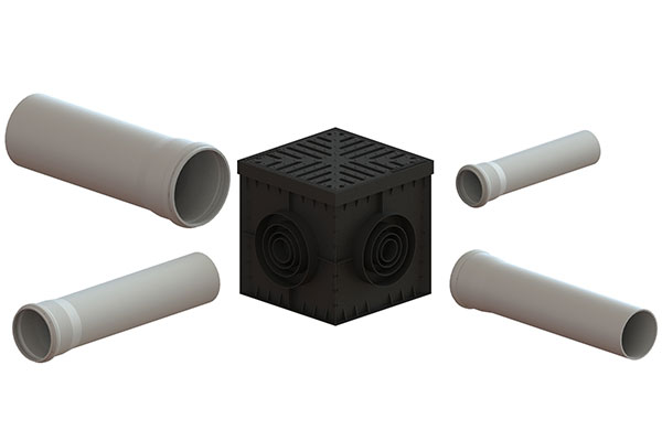 Решетка ливневая чугунная СНЕЖИНКА для дождеприемника 300х300 В125 (280x280x24) 