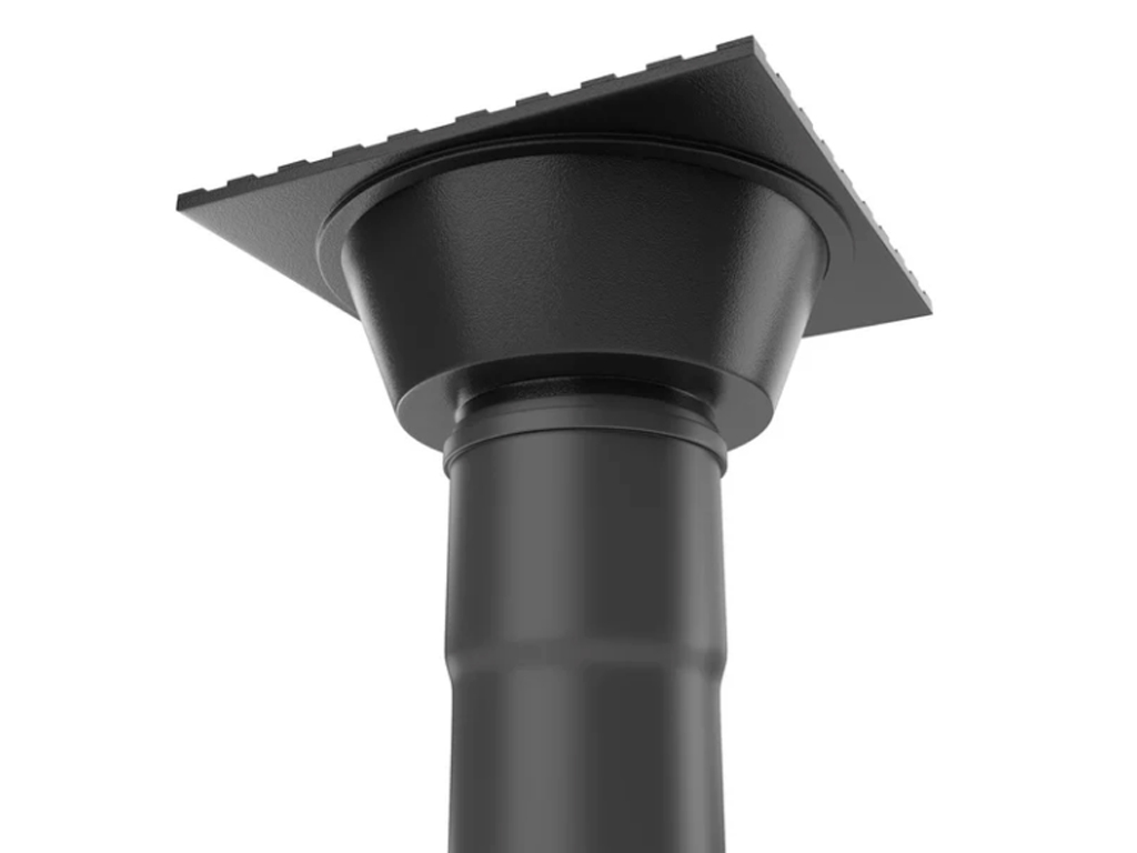 Sifon (trap) fontă cu ieșire verticală D110 mm, clasa de sarcini M125 (300x300x123)