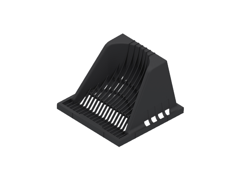 Решетка-надставка для дождеприемника Base 300х300 пластиковая черная