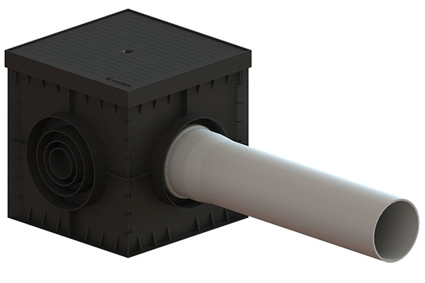 Крышка пластиковая PolyMax Basic для дождеприемника 300х300 А15 (280x280x30) 