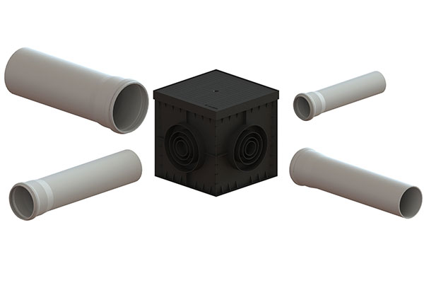 Крышка пластиковая PolyMax Basic для дождеприемника 300х300 А15 (280x280x30) 