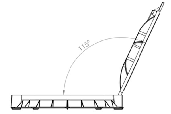 Capac din fonta ductila ACC pentru retele de apeduct, clasa de sarcini D400 (820x600x100)