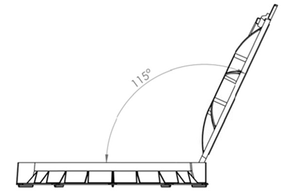 Capac din fonta ductila ACC pentru retele de canalizare, clasa de sarcini D400 (820x600x100)