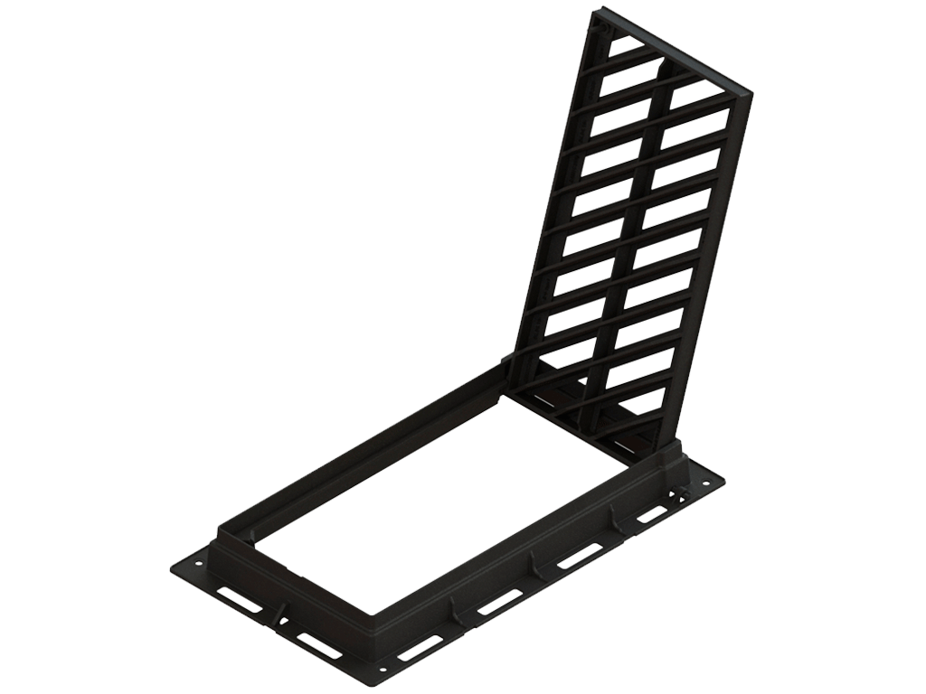 Grătar fontă cu ramă Europe, clasa de sarcini C250 (940x540x100 mm)