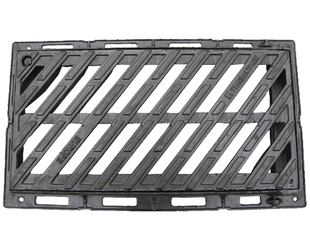 Grătar fontă cu ramă Europe, clasa de sarcini C250 (940x540x100 mm)