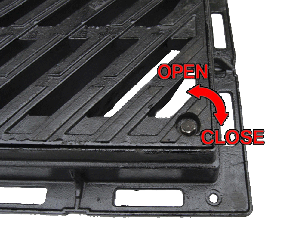 Grătar fontă cu ramă Europe, clasa de sarcini C250 (940x540x100 mm)