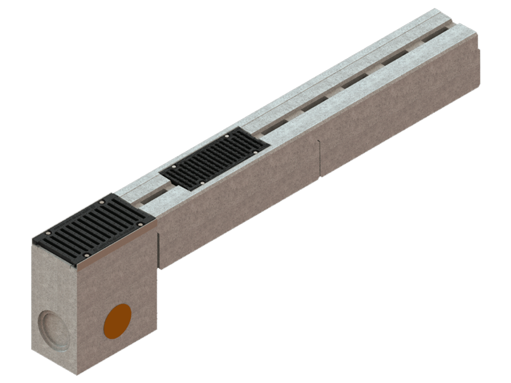 Моноблок водоотводной бетонный Mono DN150 H290 ревизионный