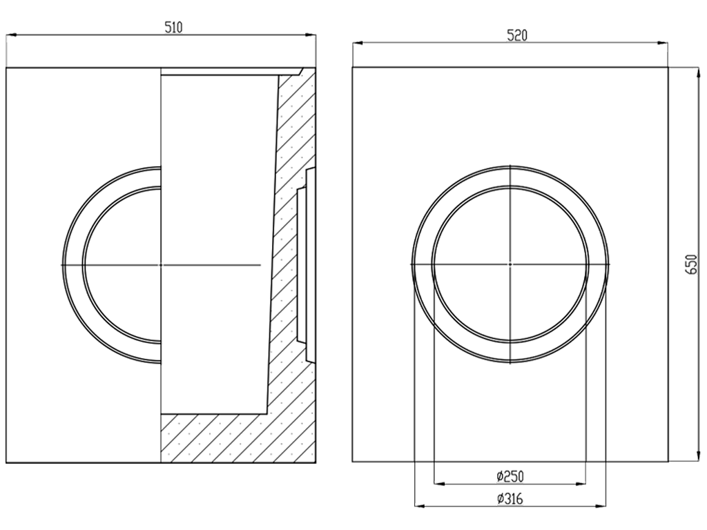 Дождеприемник фибробетонный MEGA DN300, (нижняя часть)