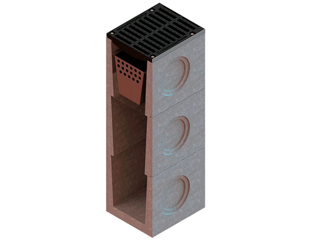 Дождеприемник фибробетонный MEGA DN500, (нижняя часть)