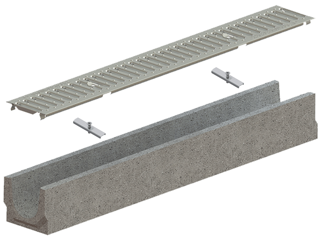 Sistem de fixare pentru rigola si gratar BetoMax BASIC DN100