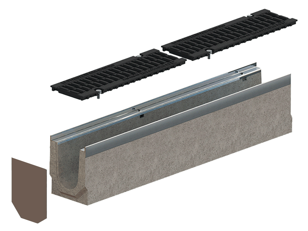 Заглушка торцевая стальная к лоткам  Betomax Pro DN100 H170-230