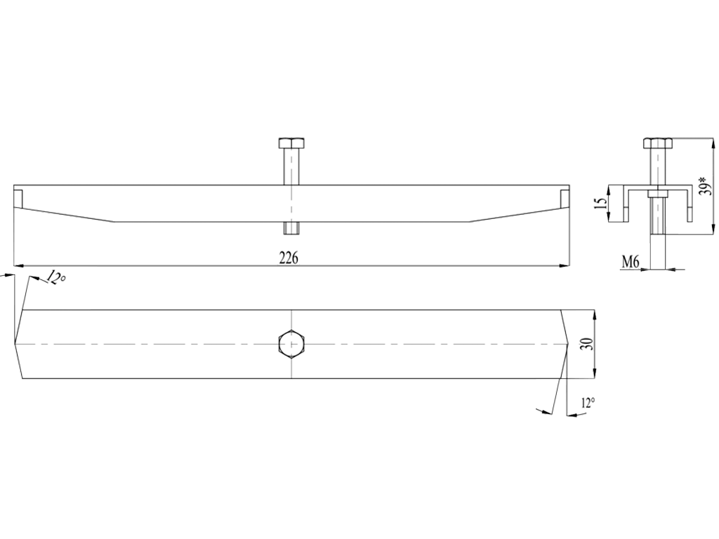 Крепление из оцинкованной стали для лотка и решетки Base DN200 (старая модель)