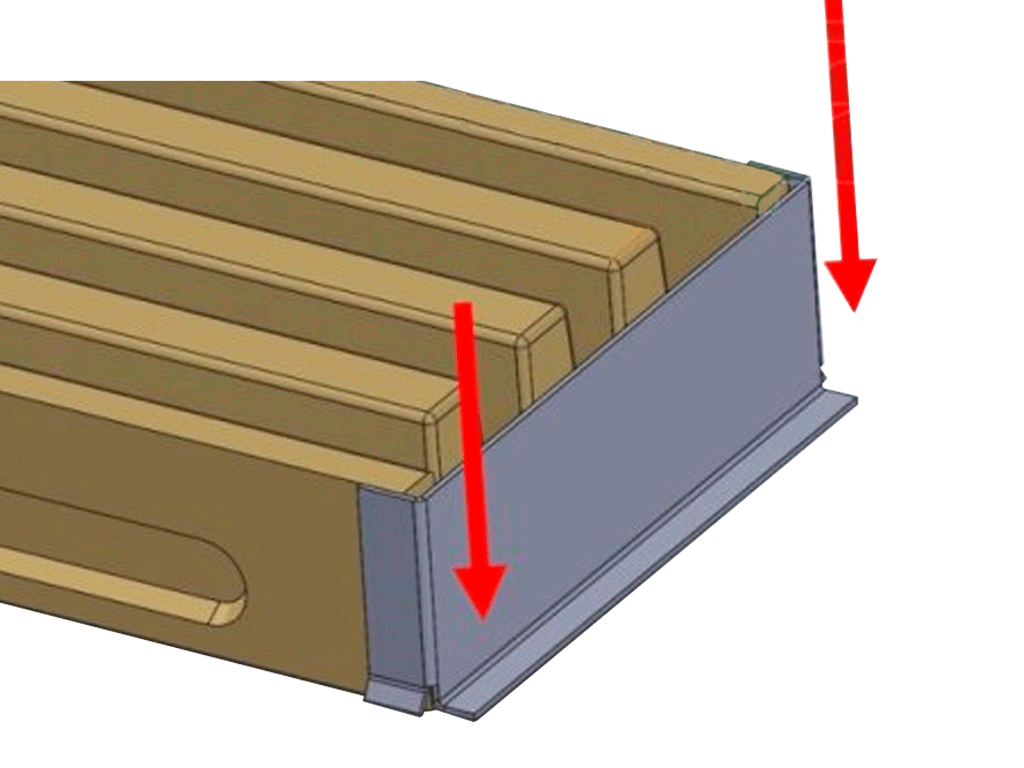 Заглушка из оцинкованной стали для лотка CompoMax Open Slot DN150