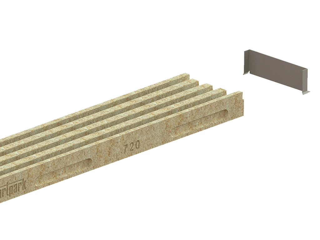 Заглушка из оцинкованной стали для лотка CompoMax Open Slot DN150