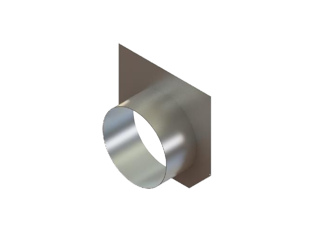 Заглушка торцевая стальная с водоотводом Д250 мм, для водоотводных лотков Betomax Pro DN300 H360-410