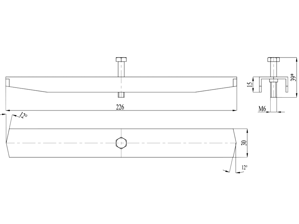 Крепление из нержавеющей стали для лотка и решетки Base DN200