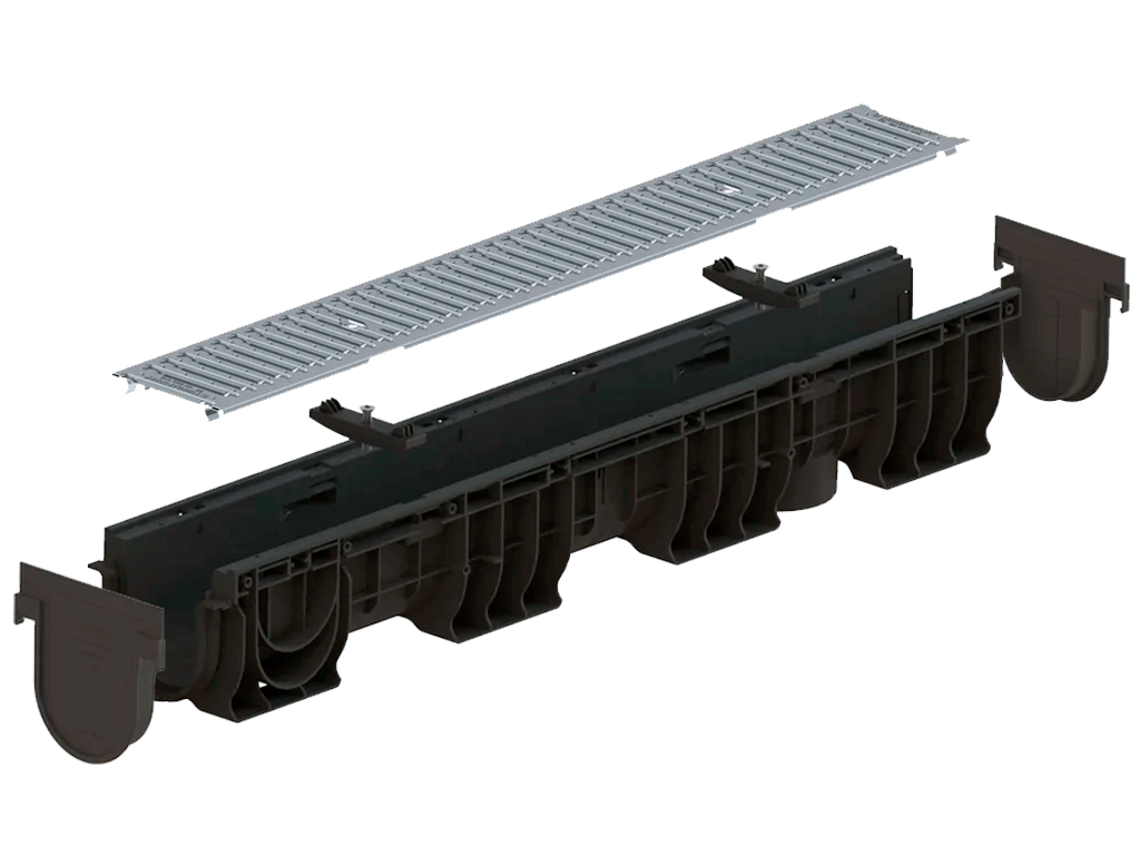 Заглушка пластиковая PolyMAX BASE для лотков пластиковых Base DN100 H155/H167