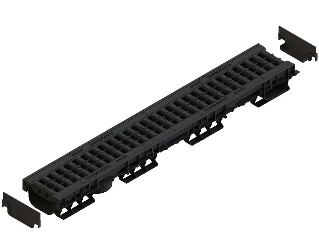 Piesa capat POLYMAX BASIC pentru rigola modernizata DN100 H60/H75