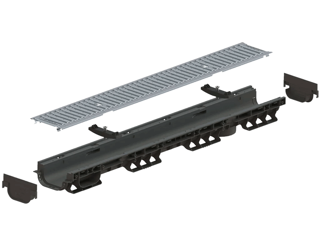 Заглушка к лотку водоотводному модернизированному PolyMax BASIC DN100 H80/H97