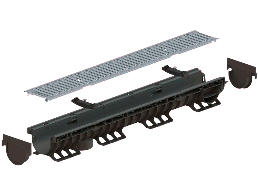 Piesa capat PolyMax BASIC pentru rigola modernizata DN100 H120/H135