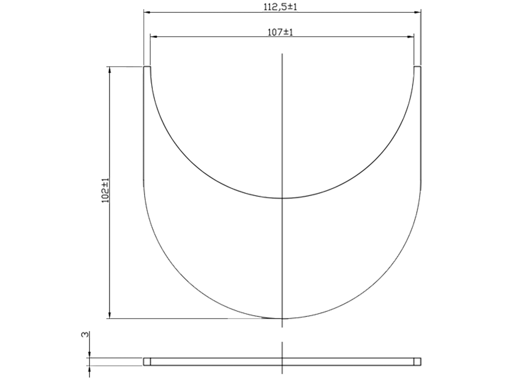 Переходник для каскада между лотками POLYMAX BASIC DN100 H155(H167) и H200(H217)