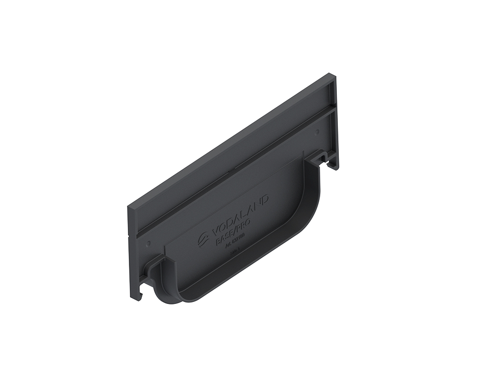 Piesă capăt din plastic pentru rigolă BASE DN150 H100