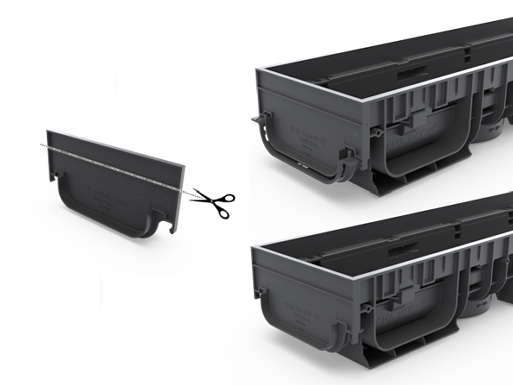 Заглушка пластиковая для лотков водоотводных BASE DN200 H100