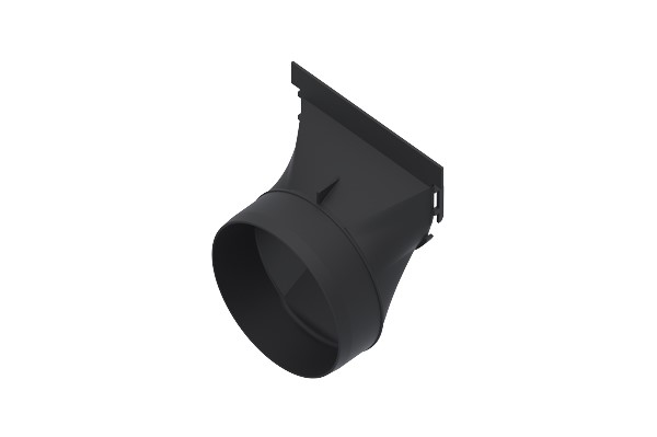 Racord bilateral cu ieșire orizontală la țeavă D110mm, pentru rigole Easy2 DN100 H70