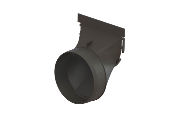 Racord bilateral cu ieșire orizontală la țeavă D110mm pentru rigole Easy3 DN100 H100