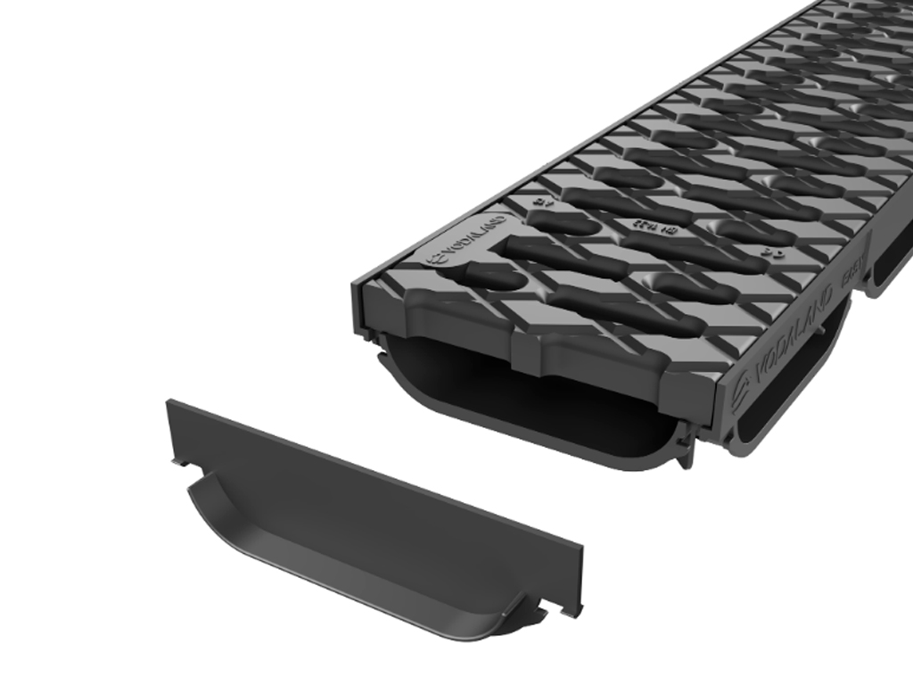 Заглушка для лотка водоотводного Easy Low DN100 H40