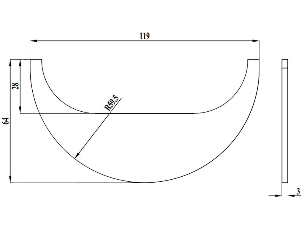 Переходник для каскада между лотками POLYMAX BASIC DN100 H80(H97) и H120(H135)