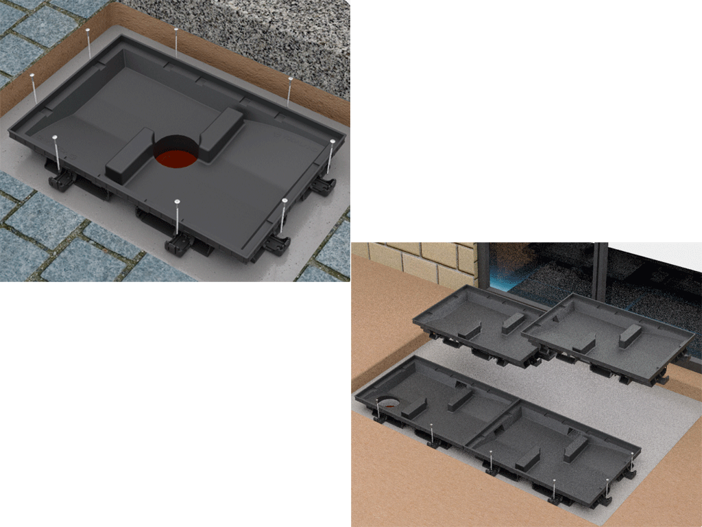 Clipsa din plastic pentru fixarea cuvei Step la stergator de picioare