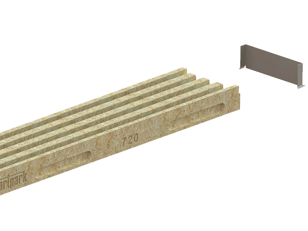 Лоток водоотводный полимербетонный Mono 150 H50 Open Slot C250